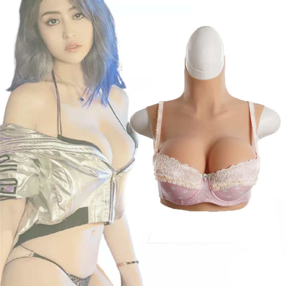 Amazon | ハイネック式 シリコンバスト 人工乳房 コスプレ 女装